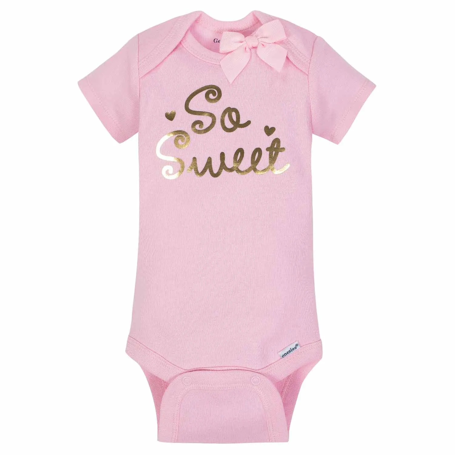 5-Pack Girls Princess Short Sleeve Onesies Bodysuits