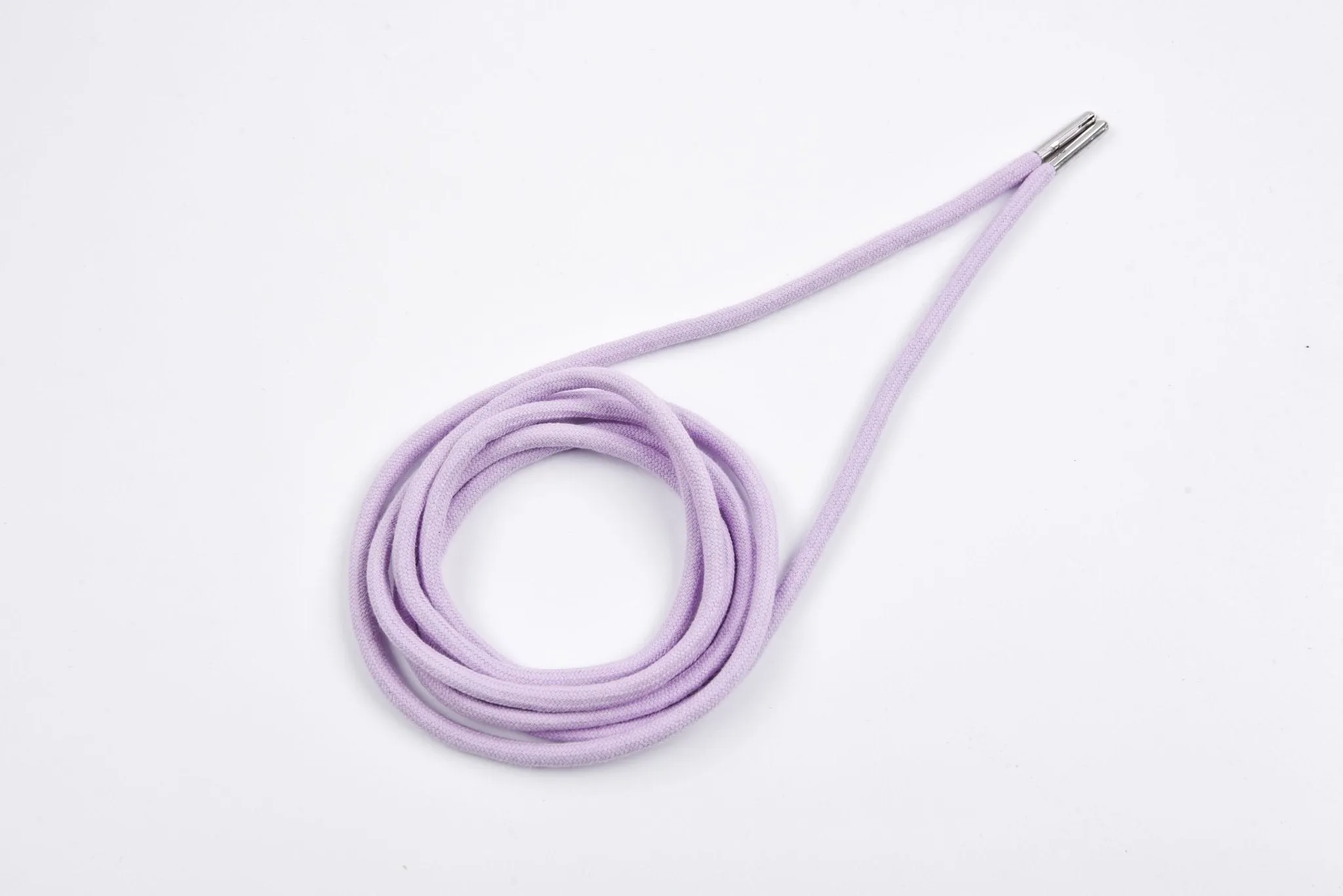 6mm 100% Cotton Drawstring With light weight Metal-  137  cm