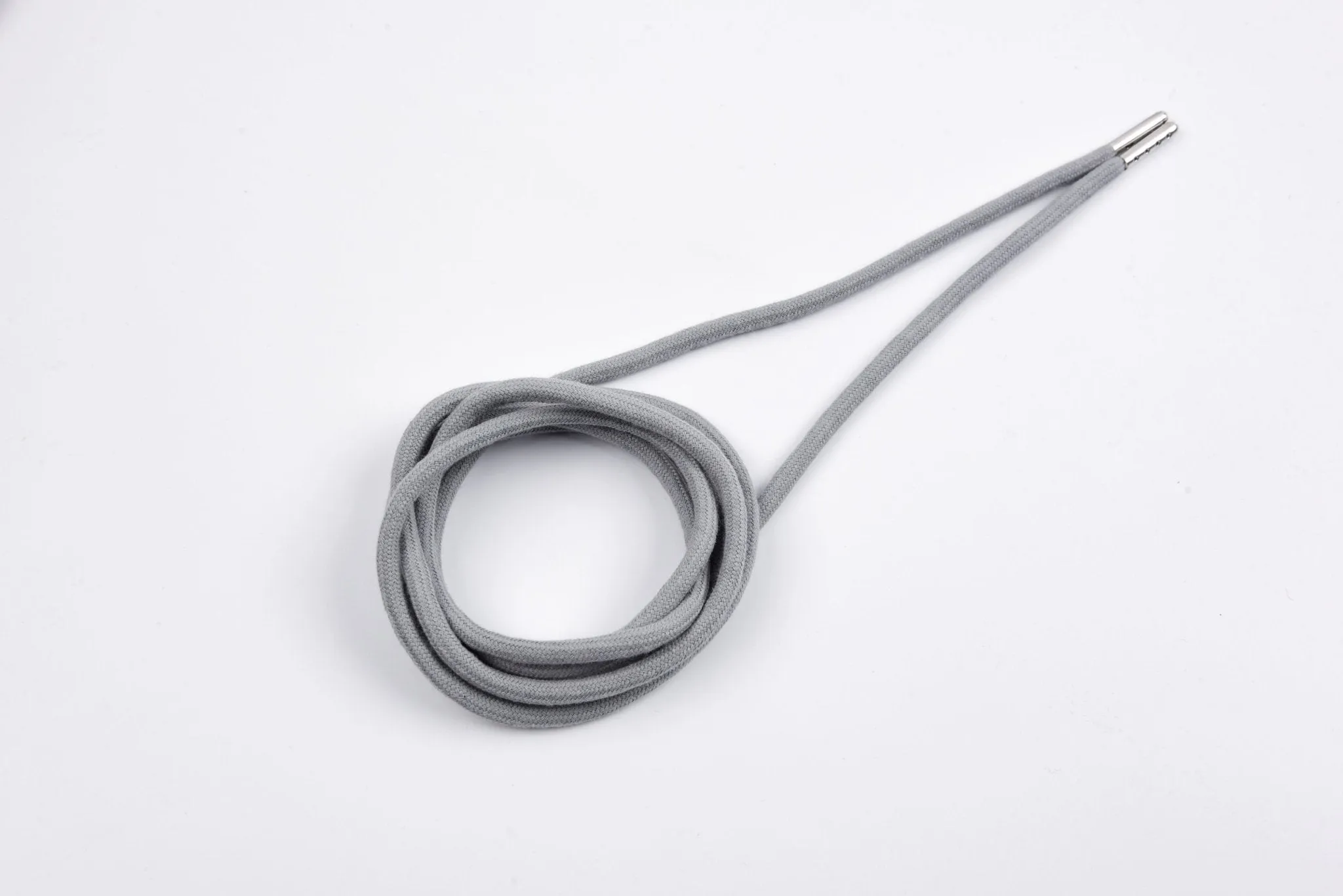 6mm 100% Cotton Drawstring With light weight Metal-  137  cm