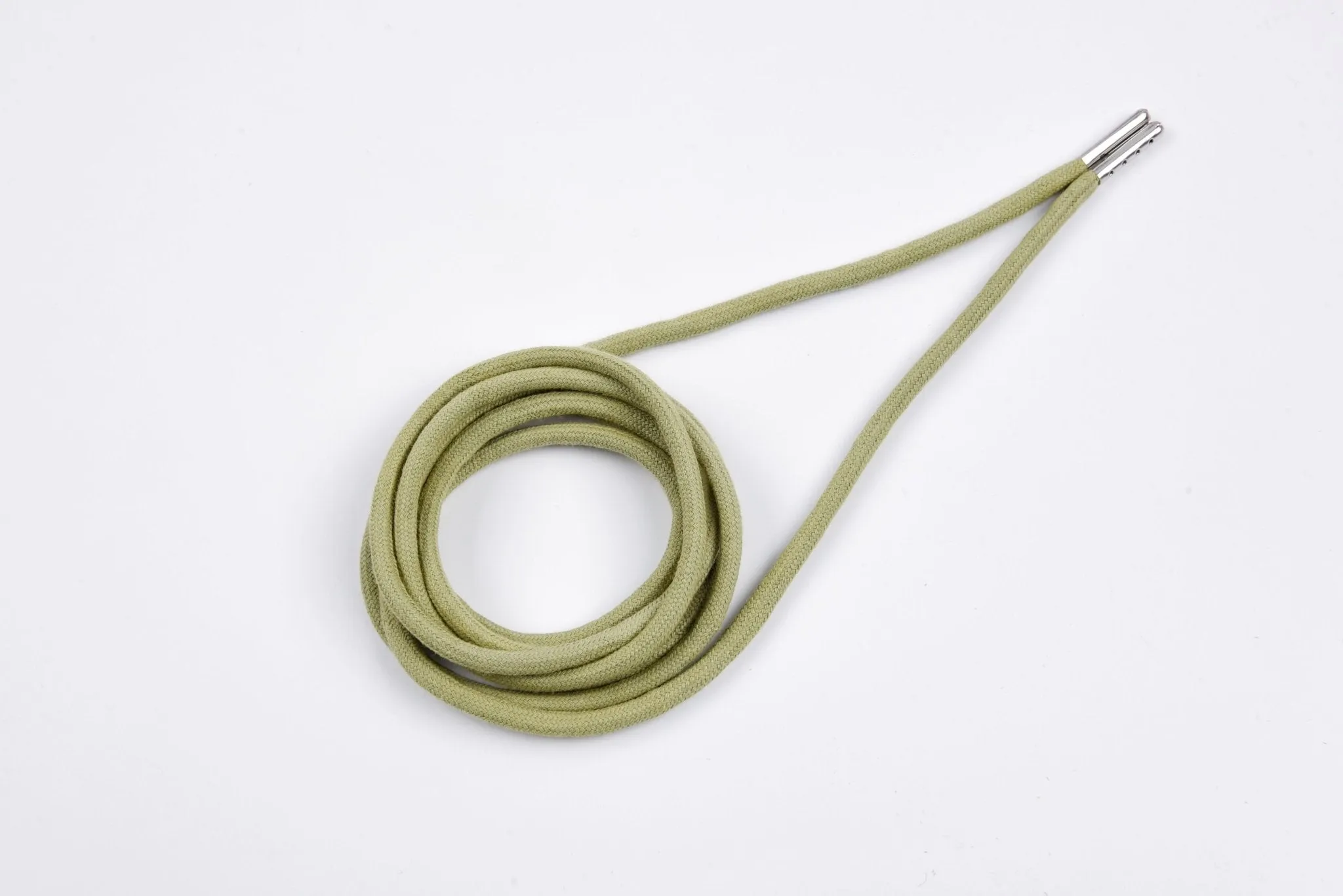 6mm 100% Cotton Drawstring With light weight Metal-  137  cm