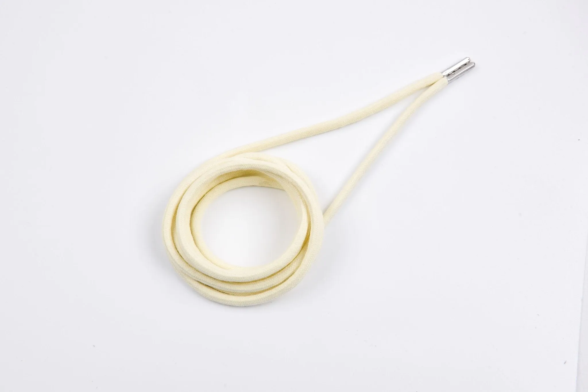 6mm 100% Cotton Drawstring With light weight Metal-  137  cm