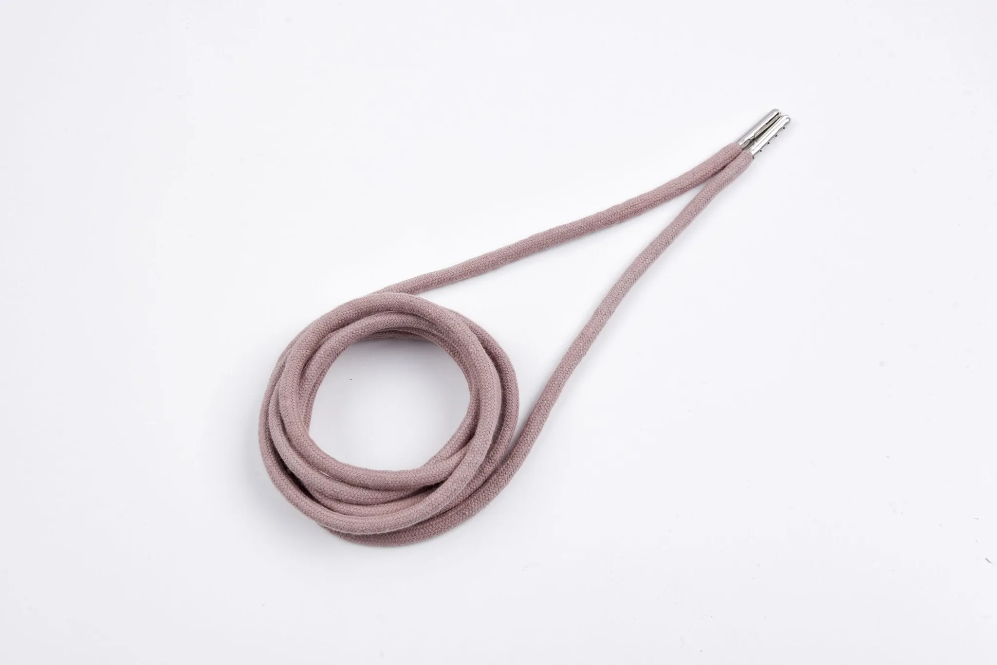 6mm 100% Cotton Drawstring With light weight Metal-  137  cm