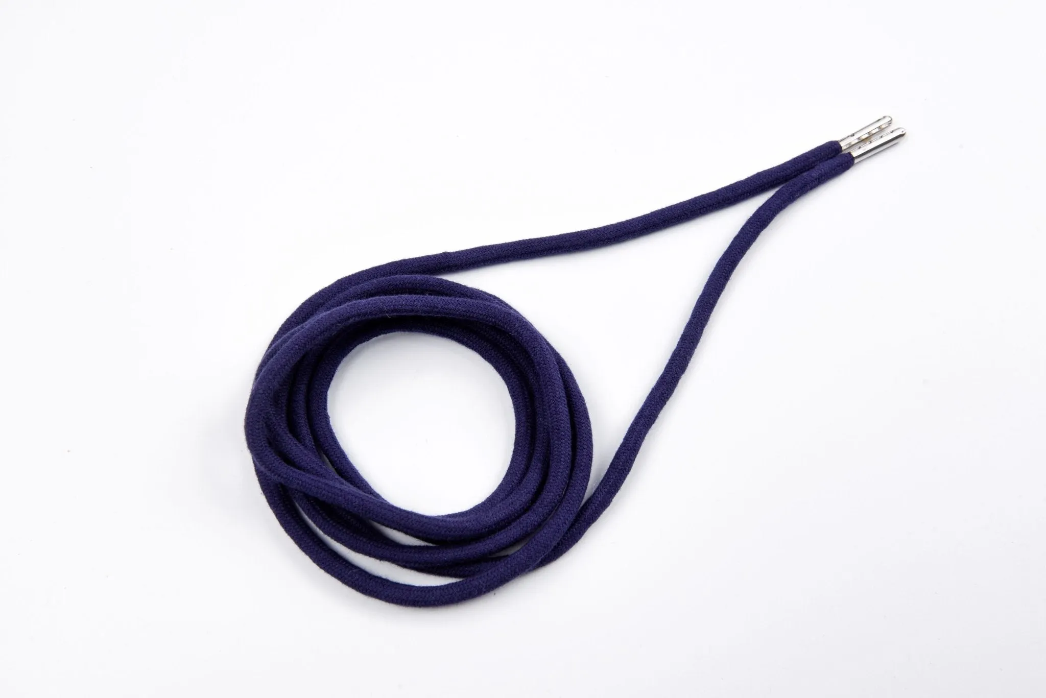 6mm 100% Cotton Drawstring With light weight Metal-  137  cm