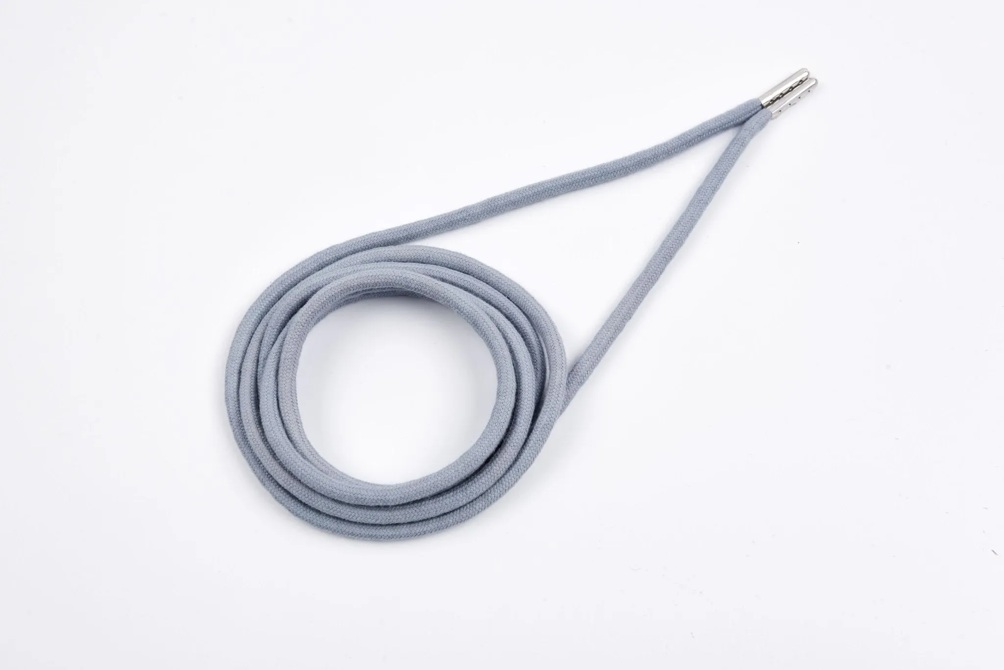 6mm 100% Cotton Drawstring With light weight Metal-  137  cm