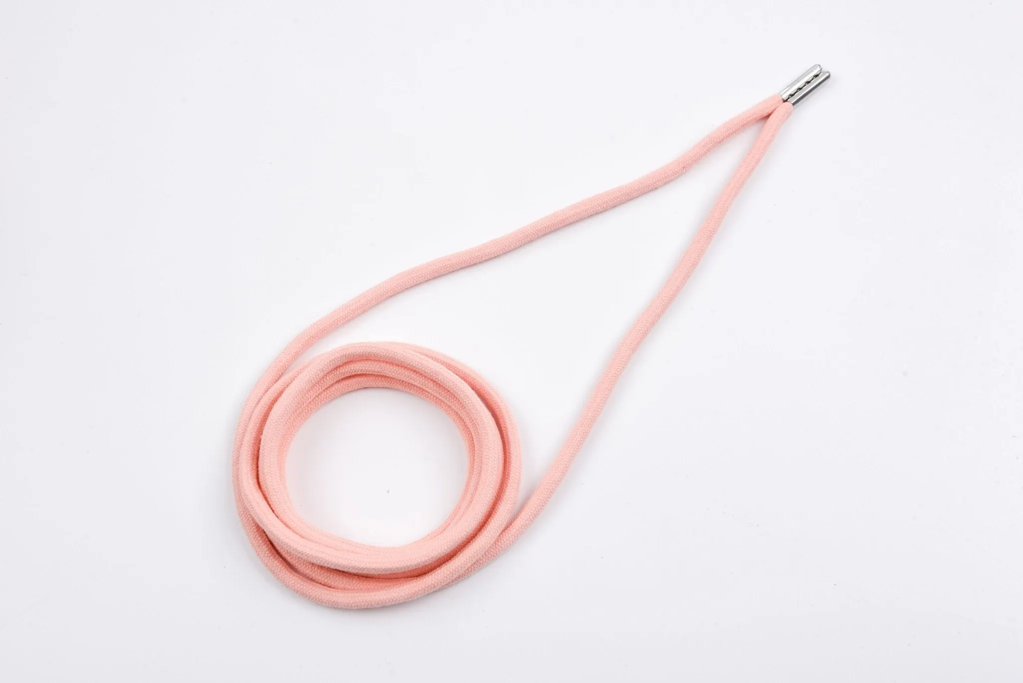 6mm 100% Cotton Drawstring With light weight Metal-  137  cm