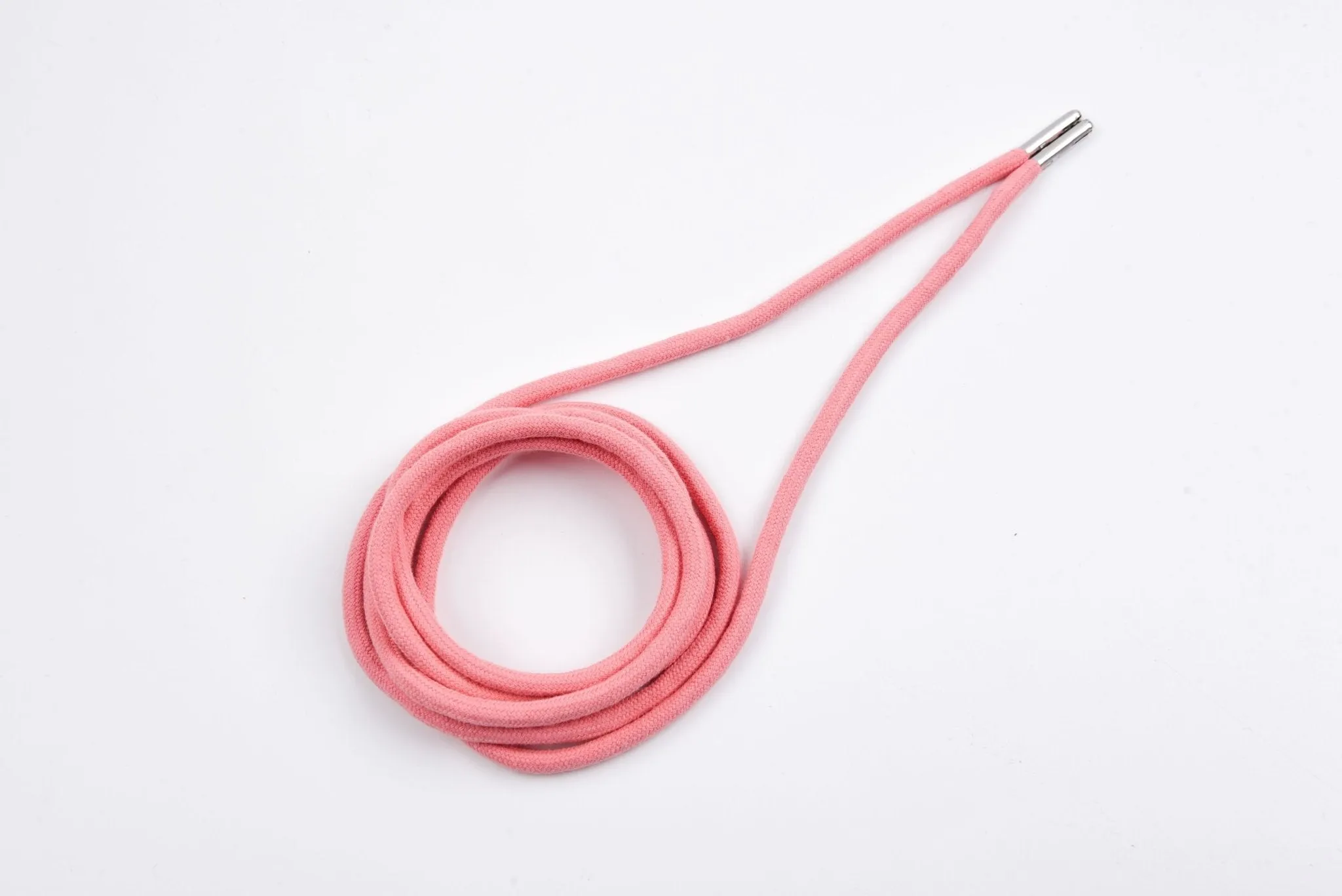 6mm 100% Cotton Drawstring With light weight Metal-  137  cm