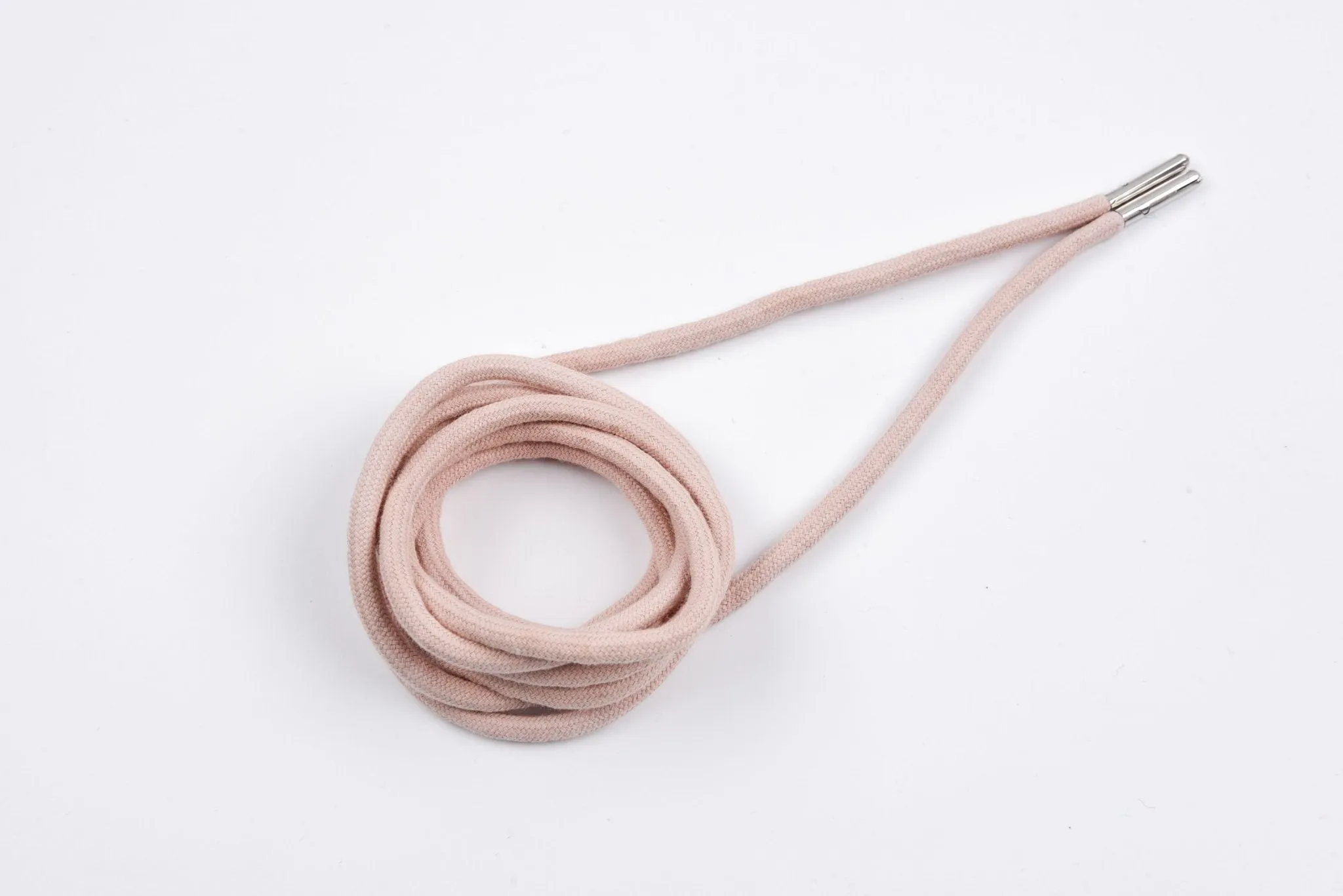 6mm 100% Cotton Drawstring With light weight Metal-  137  cm