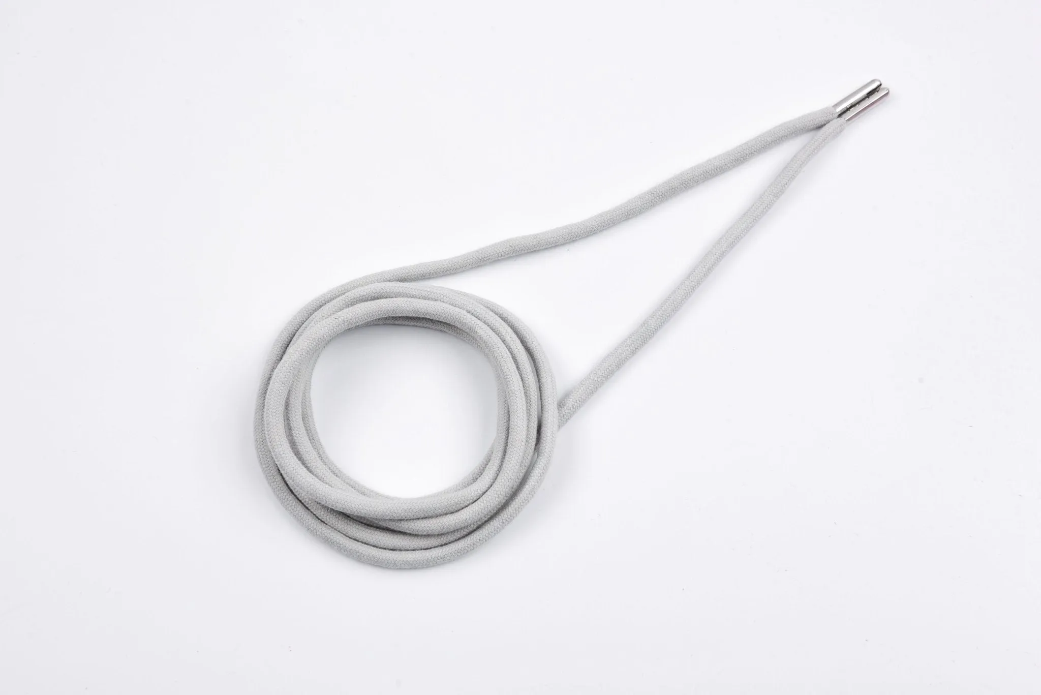 6mm 100% Cotton Drawstring With light weight Metal-  137  cm