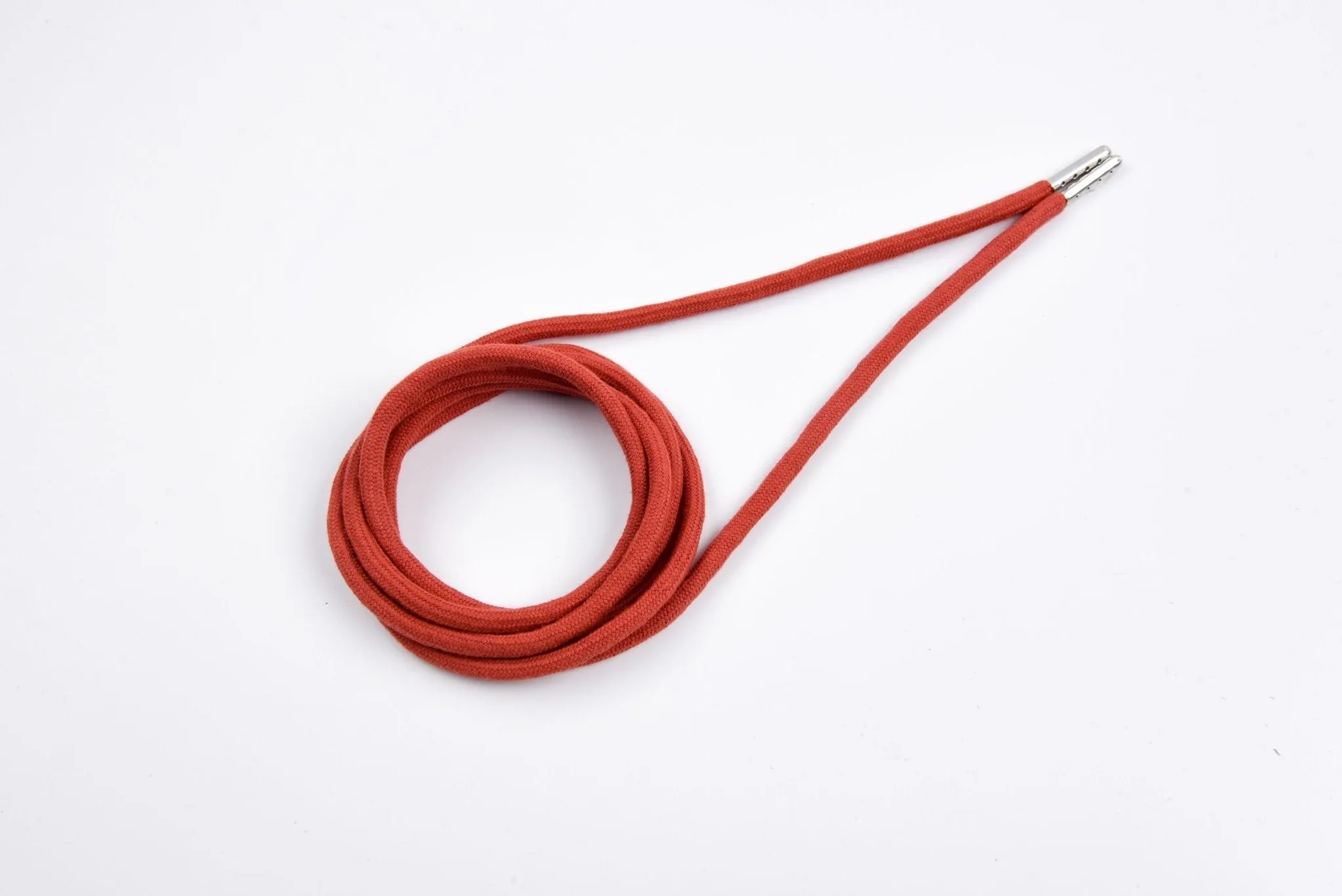 6mm 100% Cotton Drawstring With light weight Metal-  137  cm