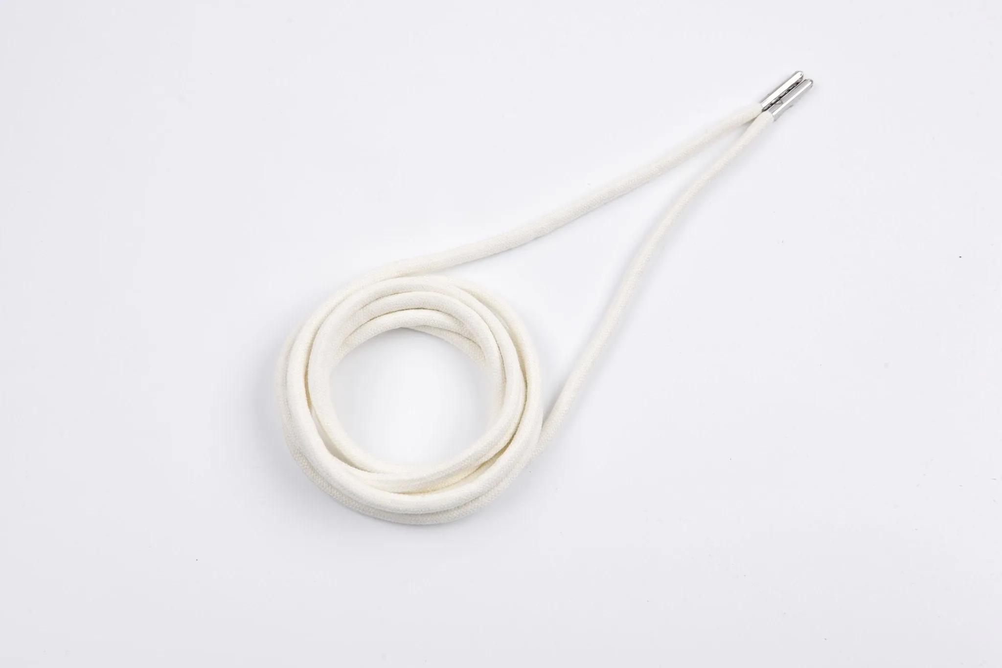 6mm 100% Cotton Drawstring With light weight Metal-  137  cm