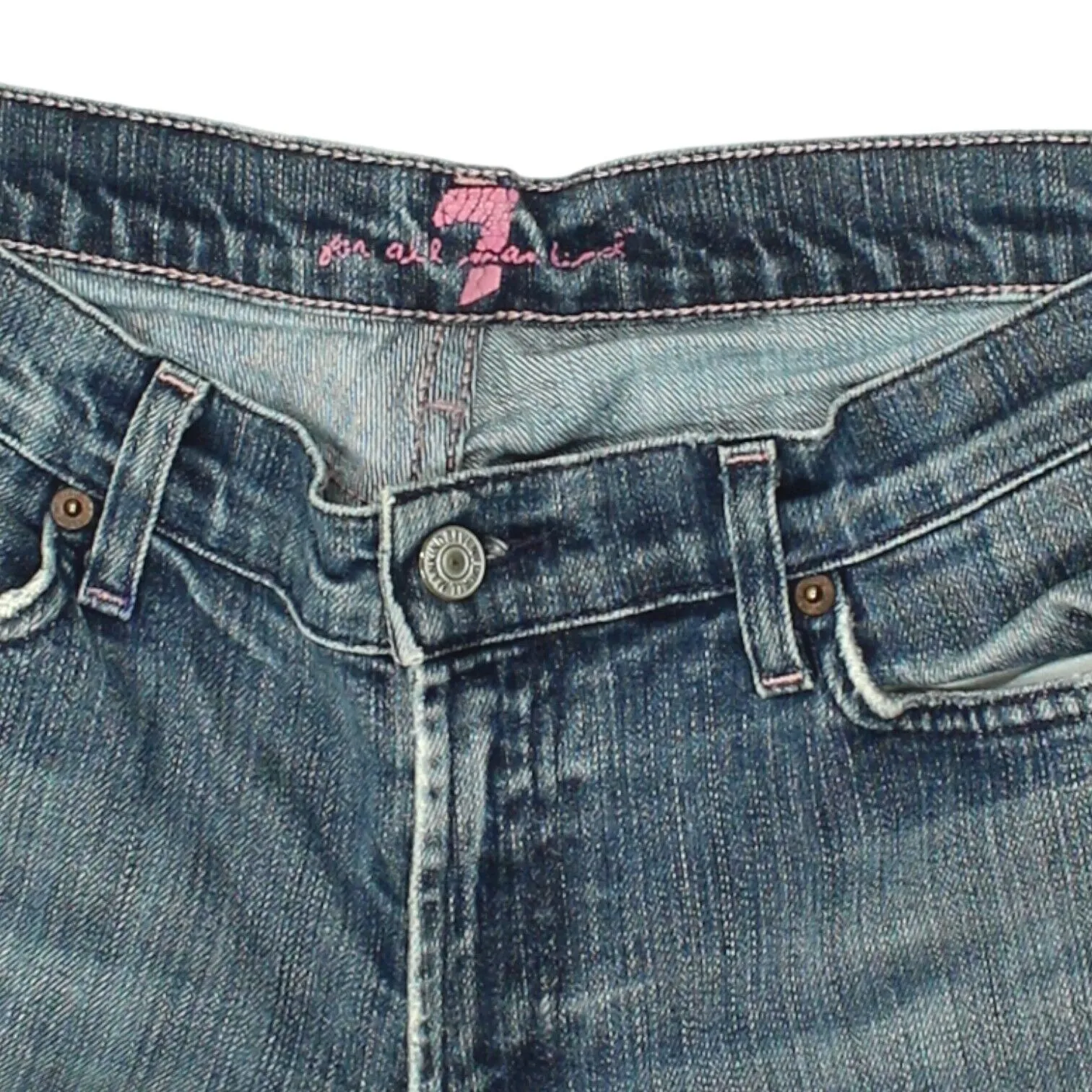 7 For All Mankind Womens Blue Bootcut Jeans | Vintage Designer Denim VTG