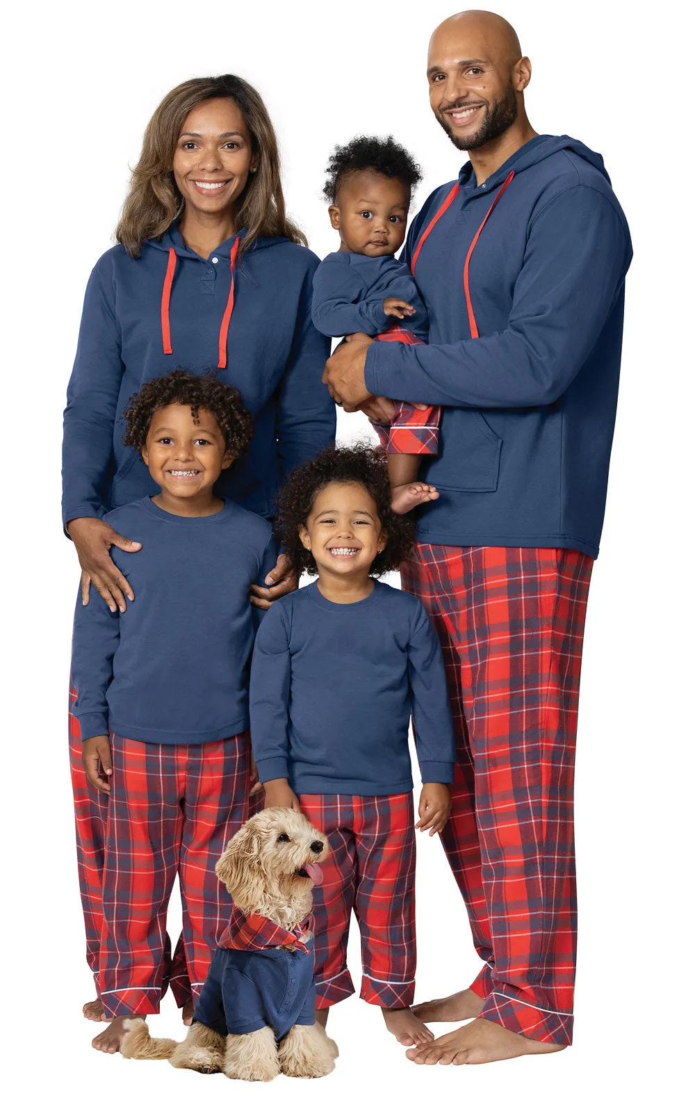 Americana Plaid Pet Pajamas - Family Set