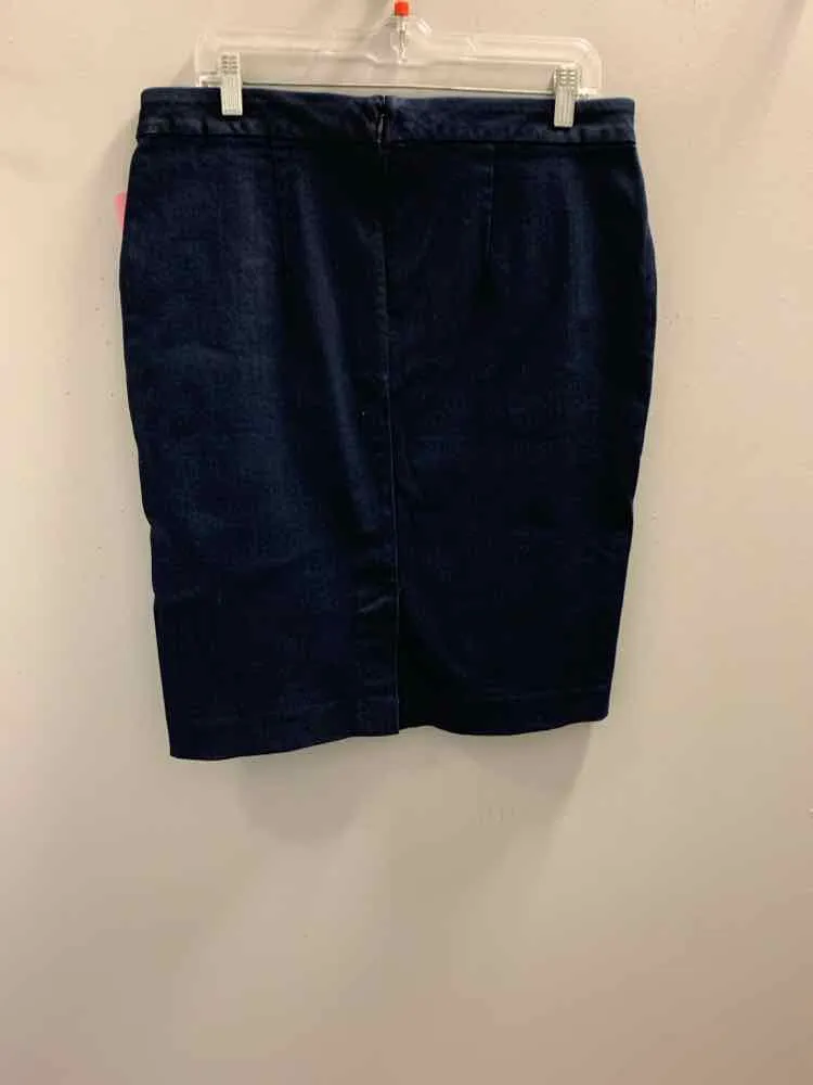 ANN TAYLOR Dresses and Skirts Size 14P DARK BLUE Skirt