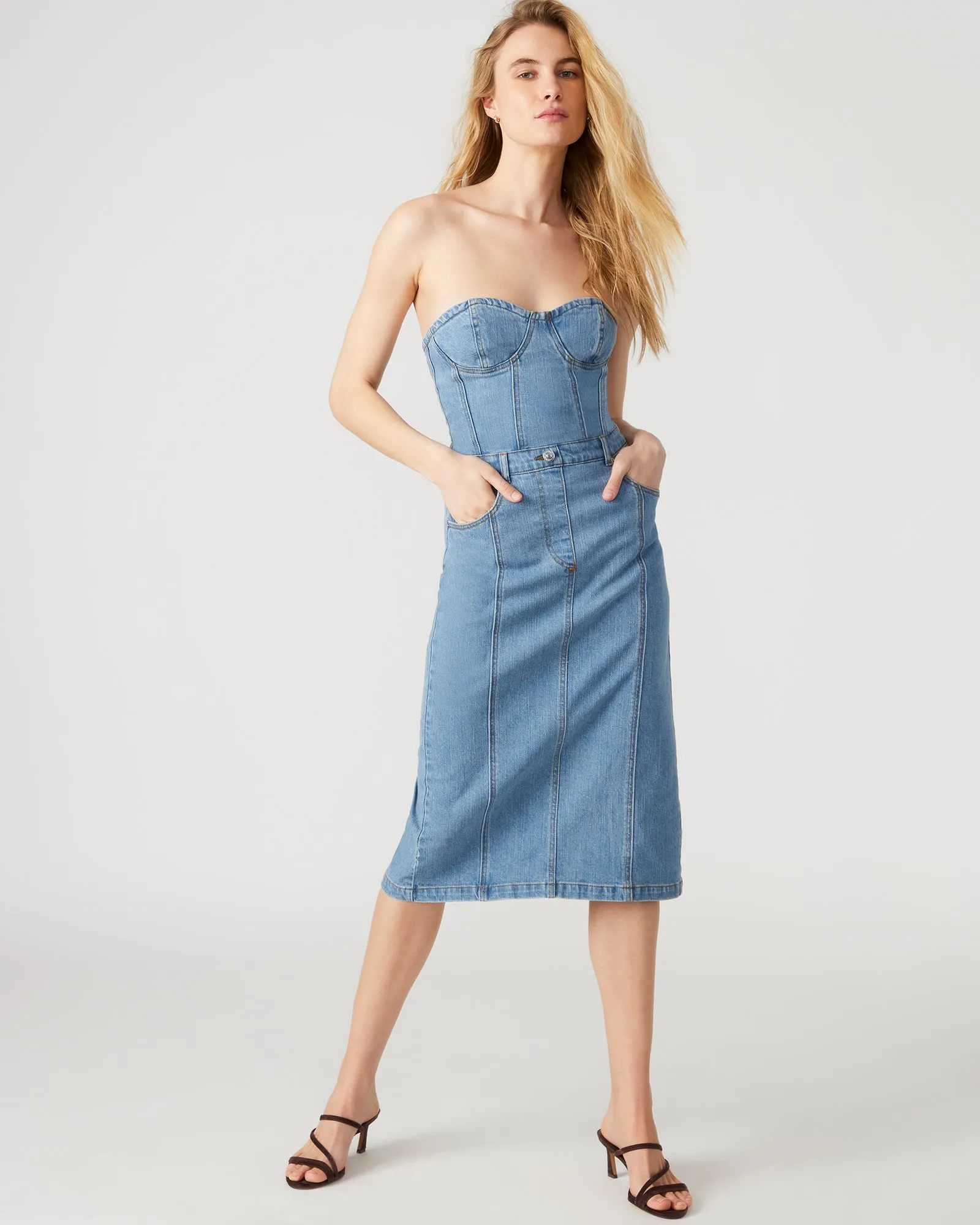 ANYA DENIM DRESS