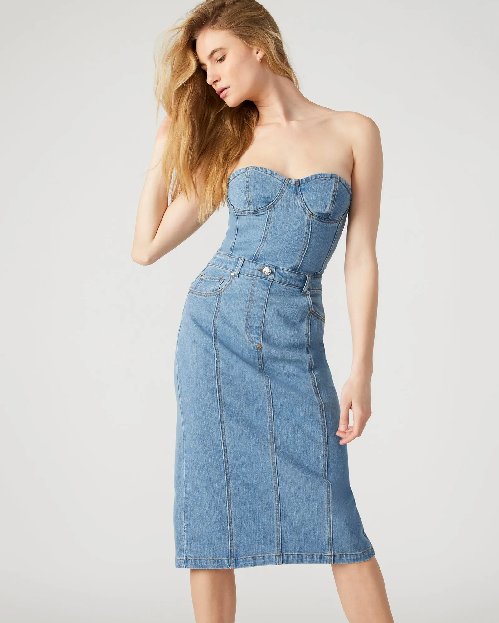 ANYA DENIM DRESS