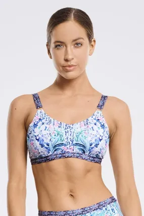 Aqua Blue Babylon Underwire Bikini Top, Multi (A9082BA)