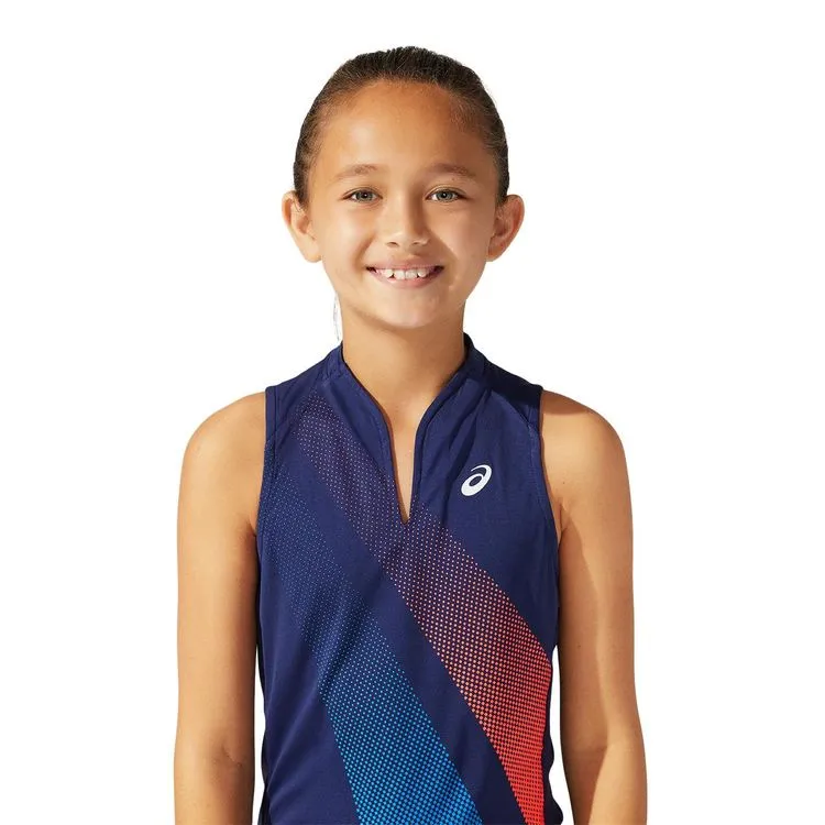 Asics Tank Top Graphic Junior Navy