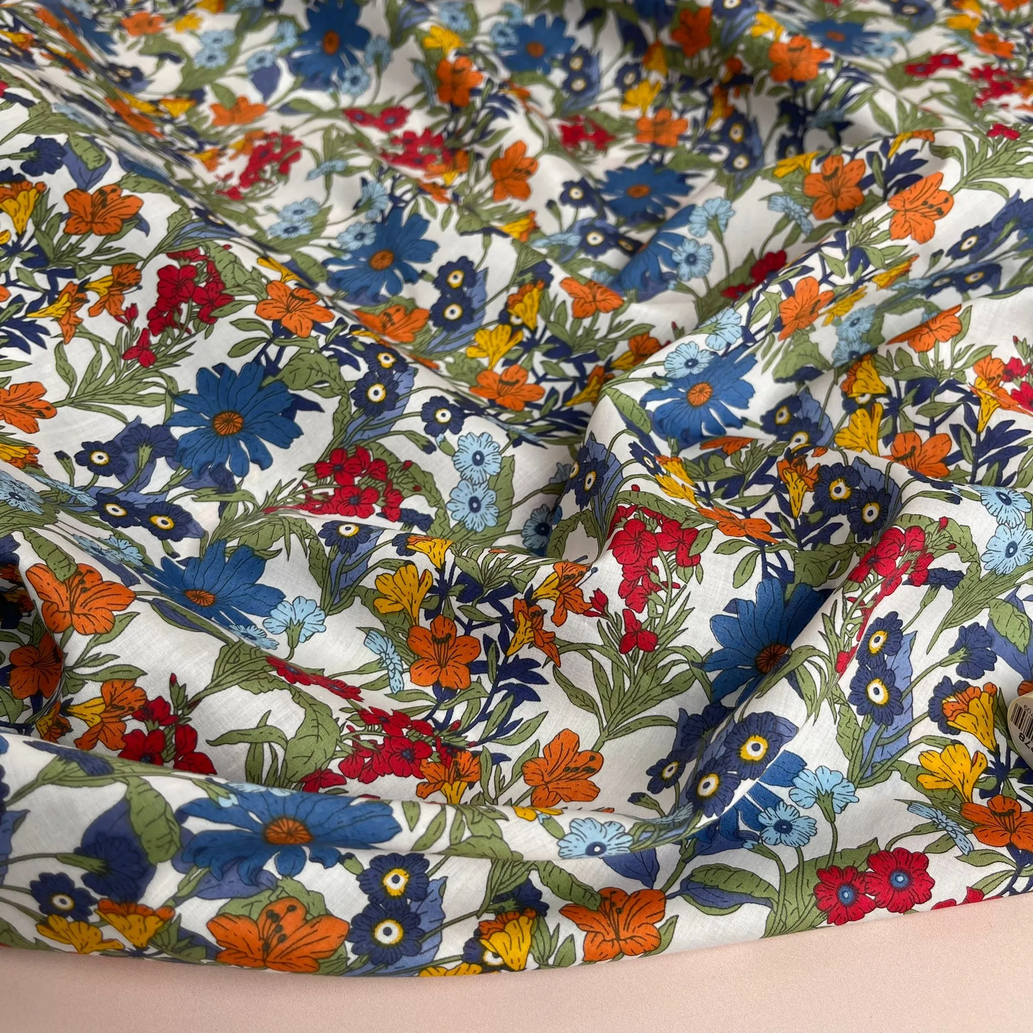 Autumn Wildflower Cotton Lawn Fabric