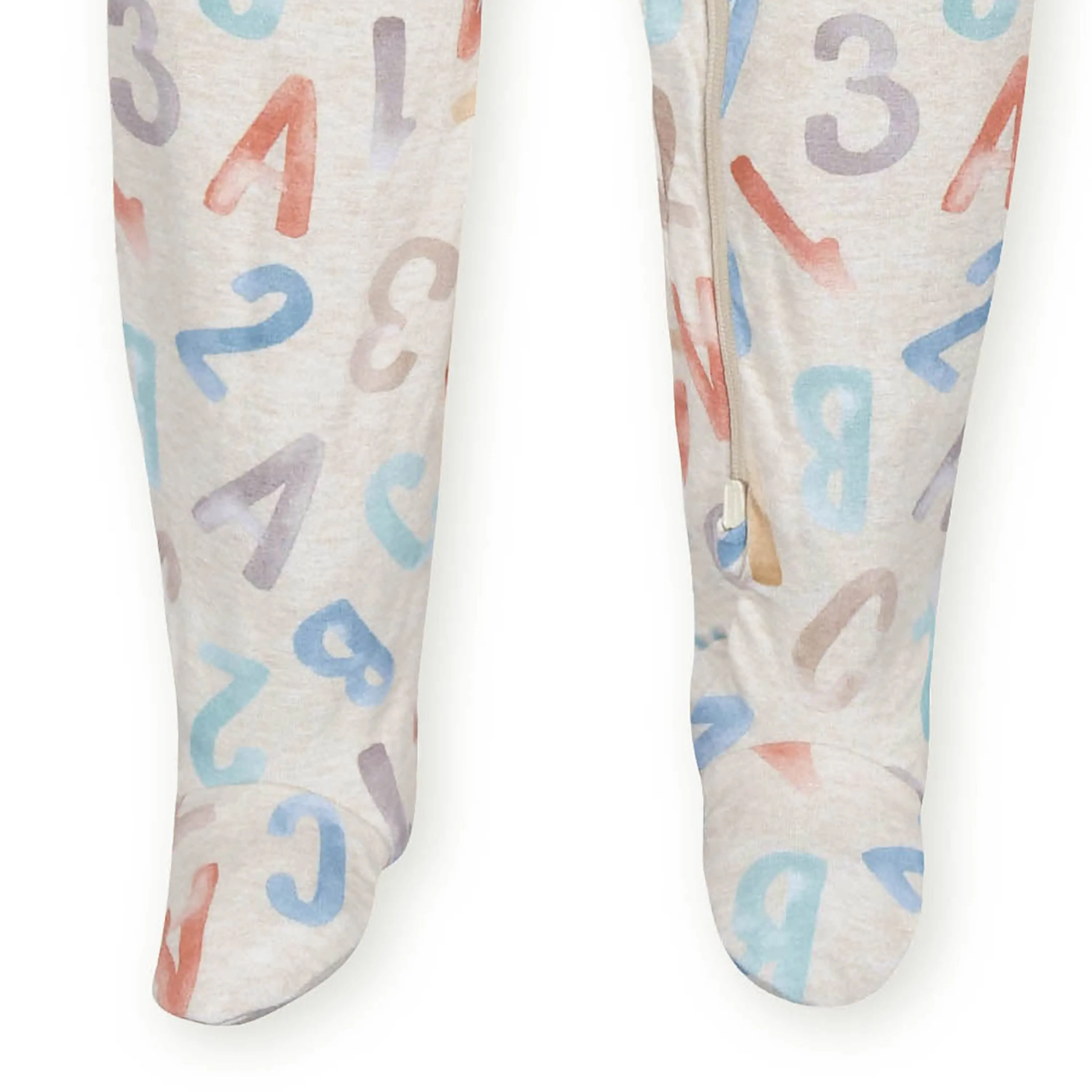 Baby & Toddler Alphabet Soup Buttery Soft Viscose Made from Eucalyptus Snug Fit Footed Pajamas