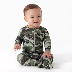 Baby & Toddler Hide & Seek Camo Buttery Soft Viscose Made from Eucalyptus Snug Fit Footed Pajamas