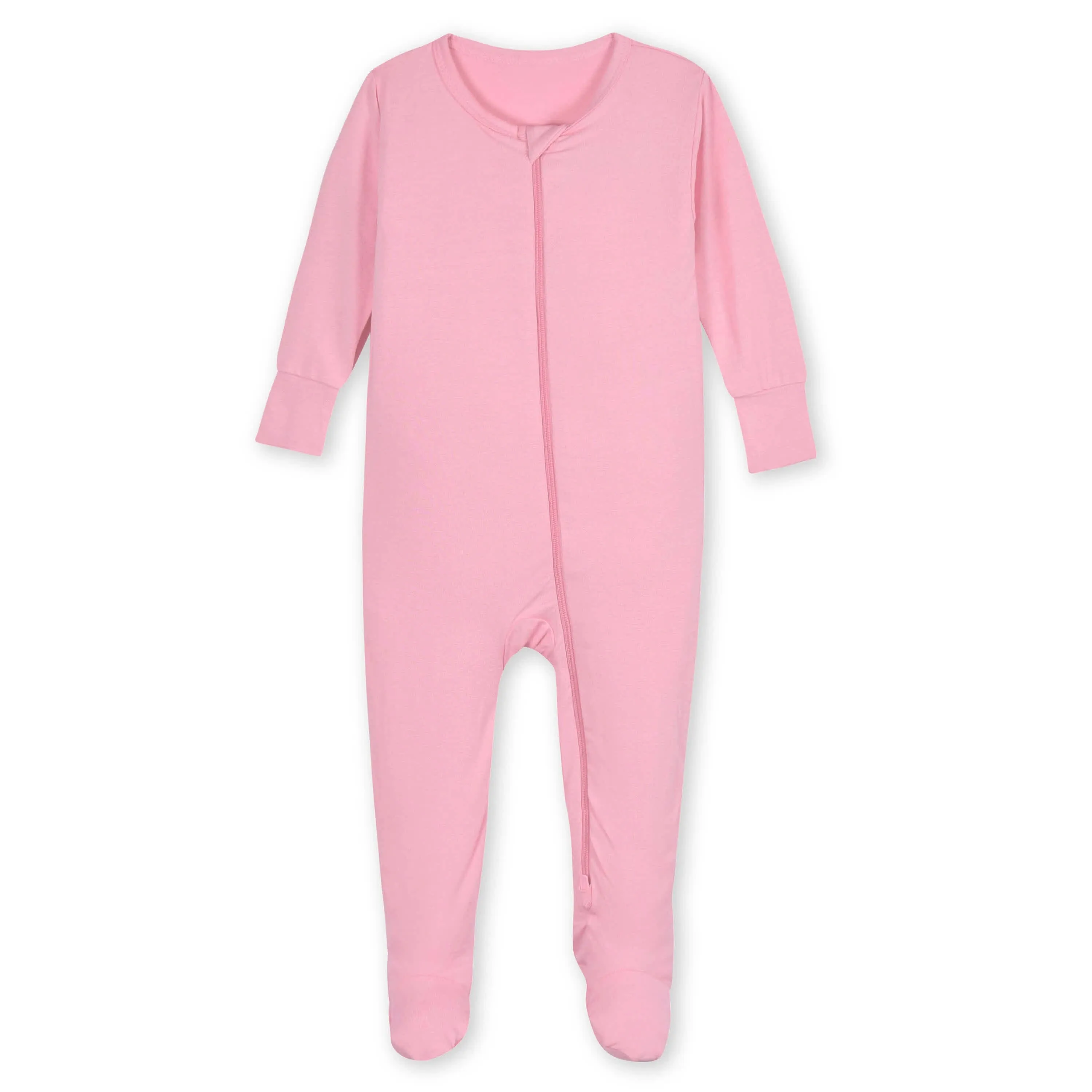 Baby & Toddler Pink Lemonade Buttery Soft Viscose Made from Eucalyptus Snug Fit Footed Pajamas