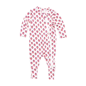 Baby Bamboo Romper - Petite Strawberries