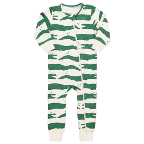 Baby Organic Romper - Crocodile Stars