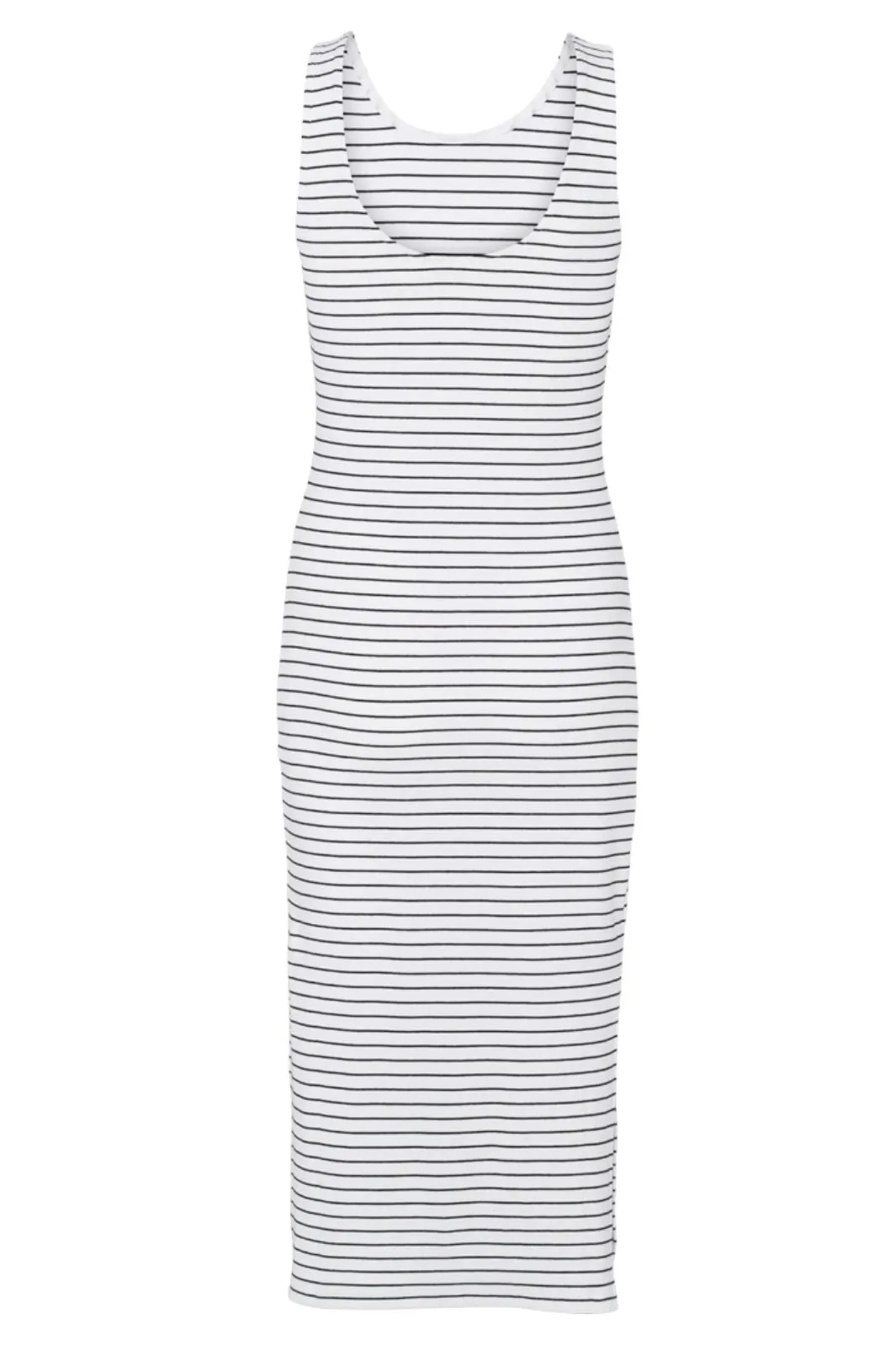 Basic Apparel - Ludmilla Openback Dress - 702 Bright White / Black