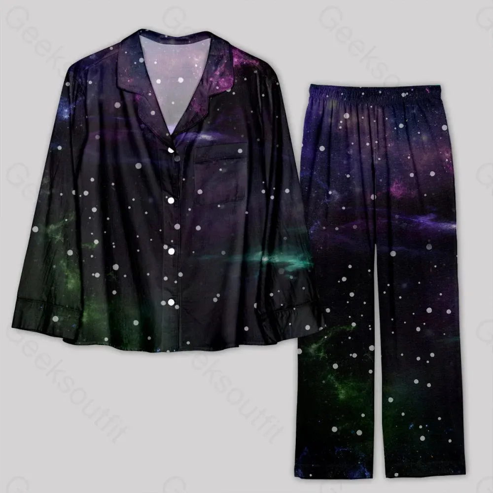 Beautiful Nebula Outer Space Pajamas Set