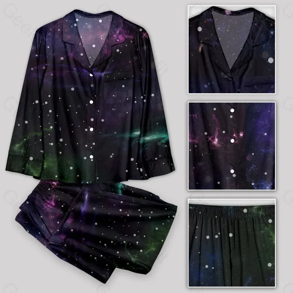 Beautiful Nebula Outer Space Pajamas Set