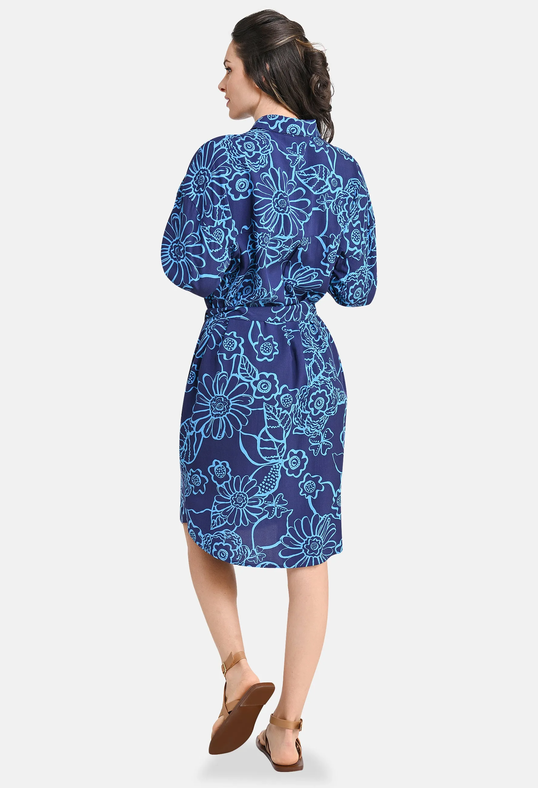 Bella Floral Shirt Dress