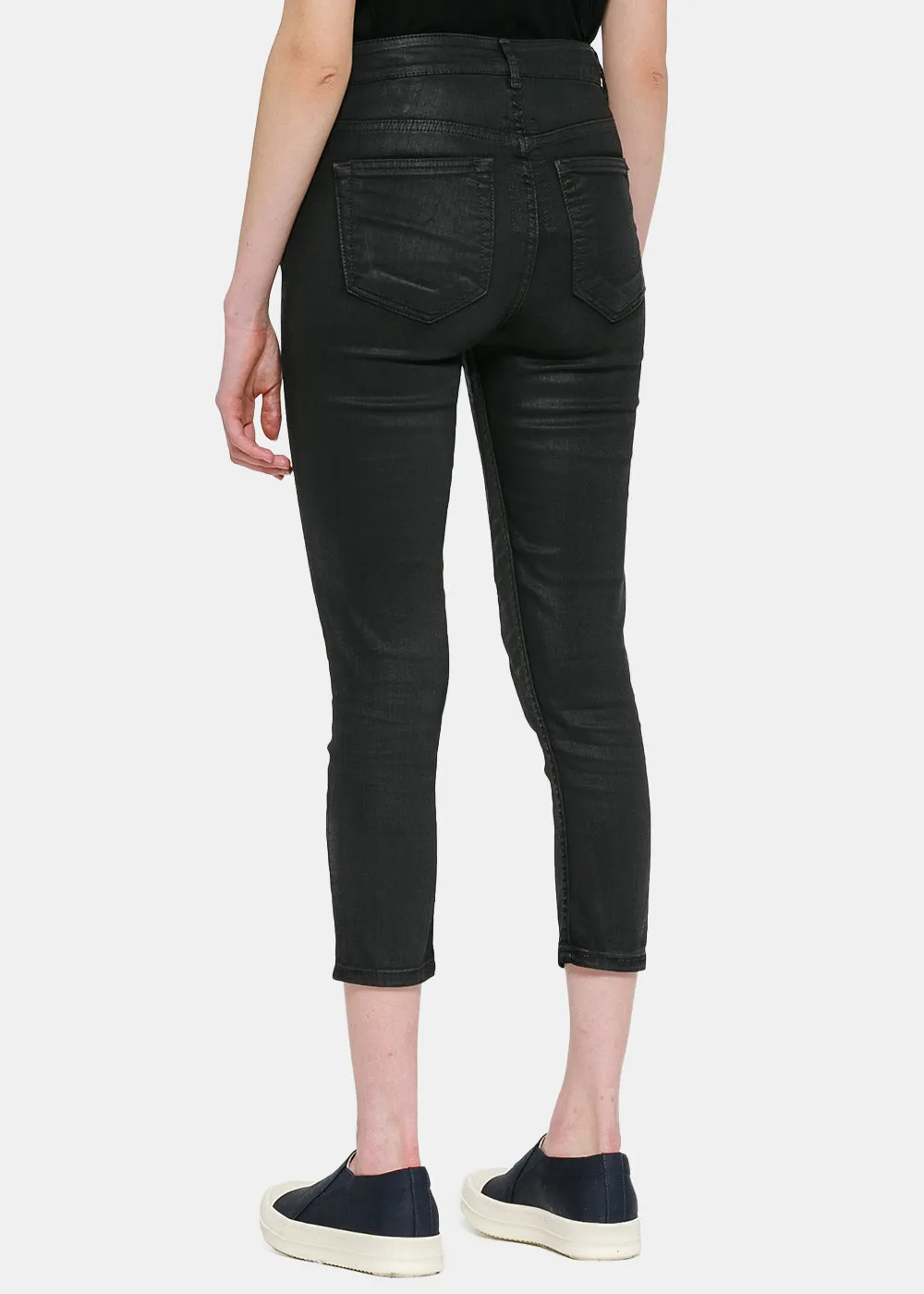 Black Cropped Detroit Jeans