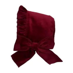 Bordeaux Velvet Bonnet