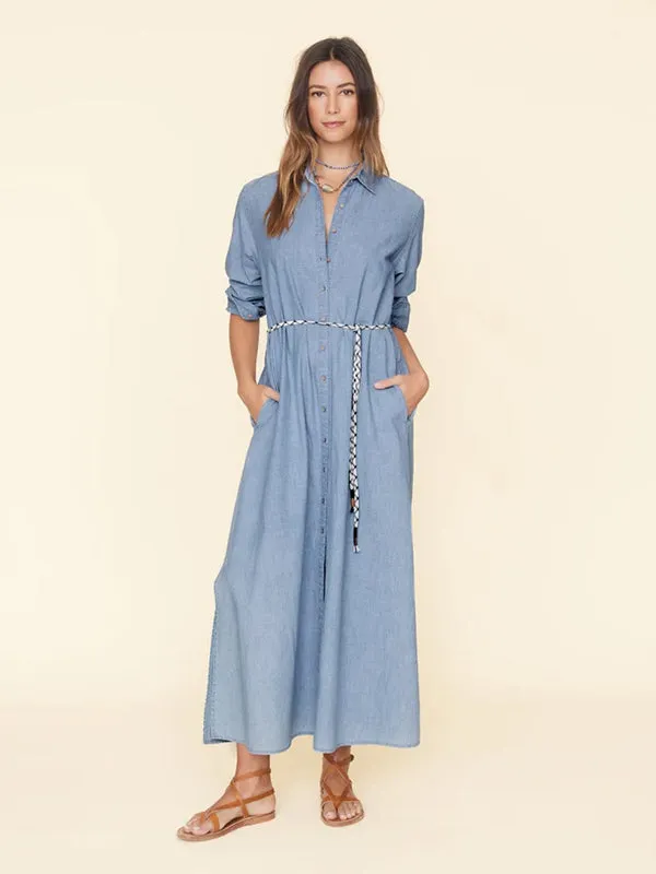 Bowen Dress in Dusty Blue