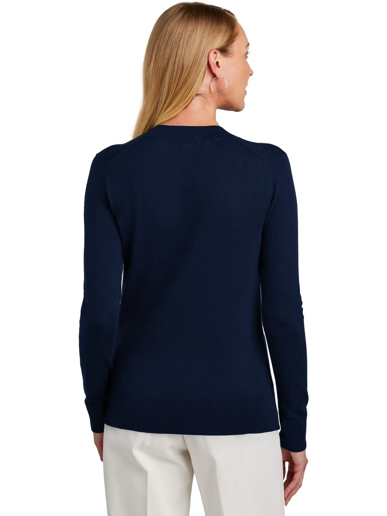 Brooks Brothers Ladies Cotton Stretch V-Neck Sweater