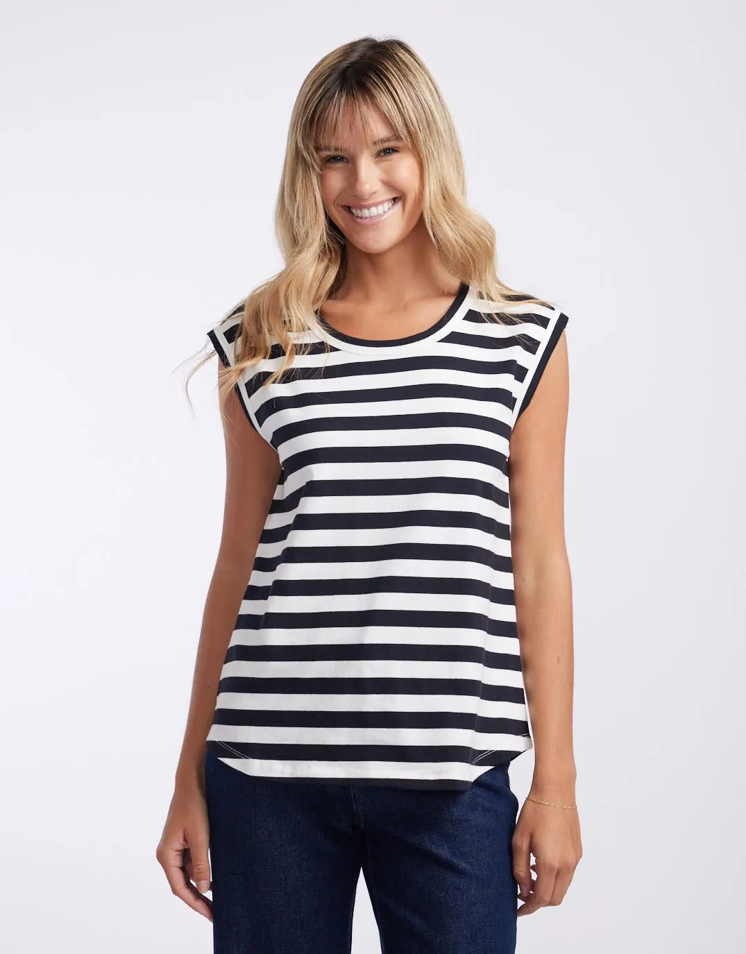 Cali Tank Top - Frenchie Stripe