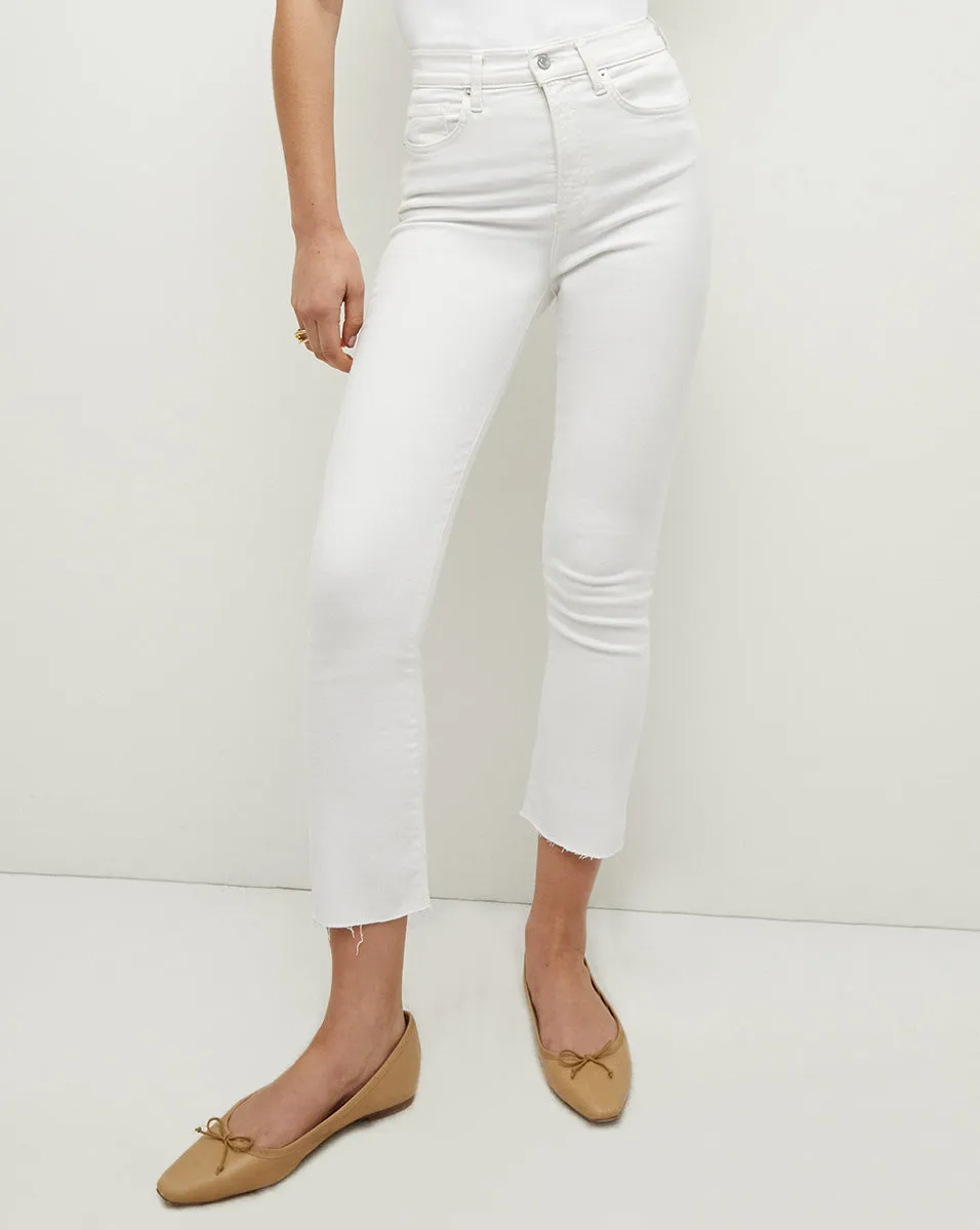 Carly Raw Hem Kick-Flare Jean