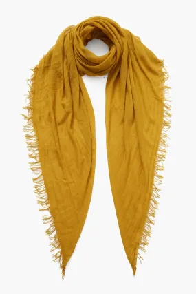 Cashmere and Silk Scarf Green Sulphur