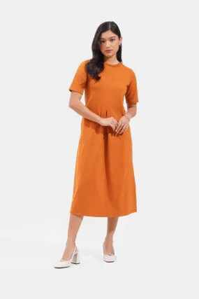 Closet Staples Round Neck Midi Dress