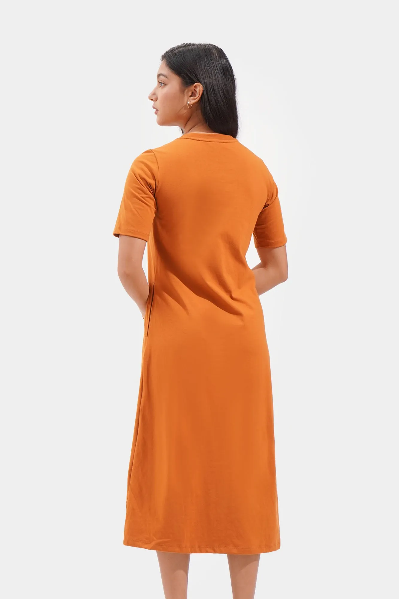 Closet Staples Round Neck Midi Dress