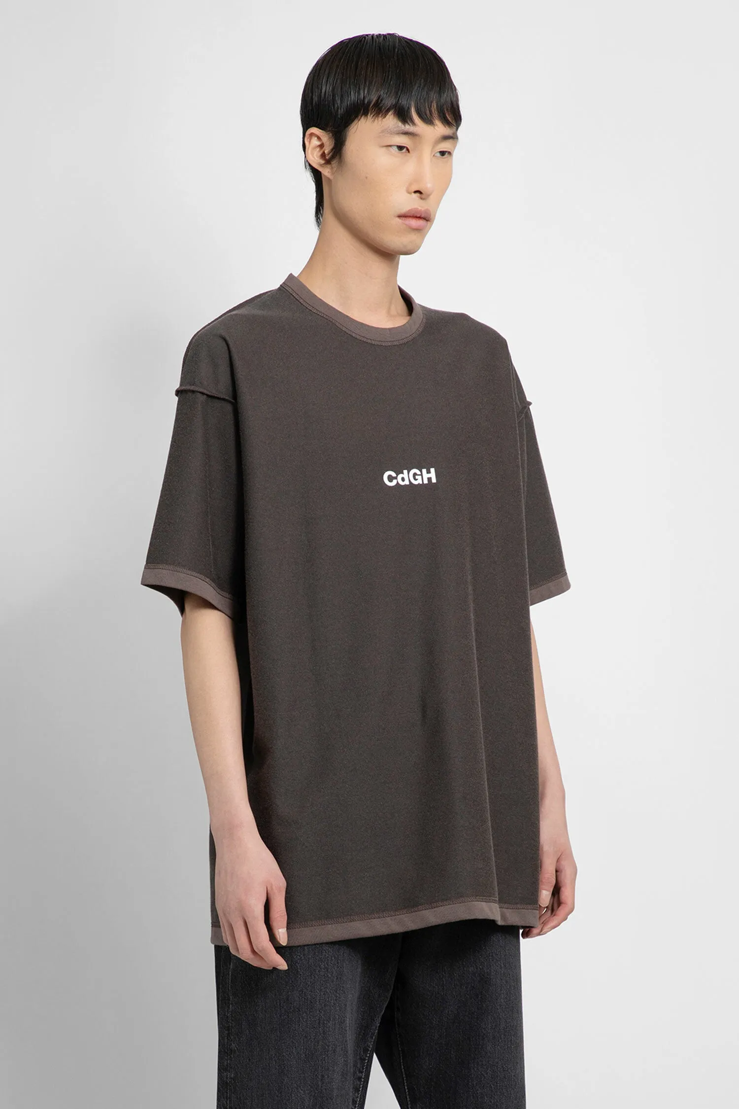 COMME DES GARCONS HOMME MAN BROWN T-SHIRTS & TANK TOPS