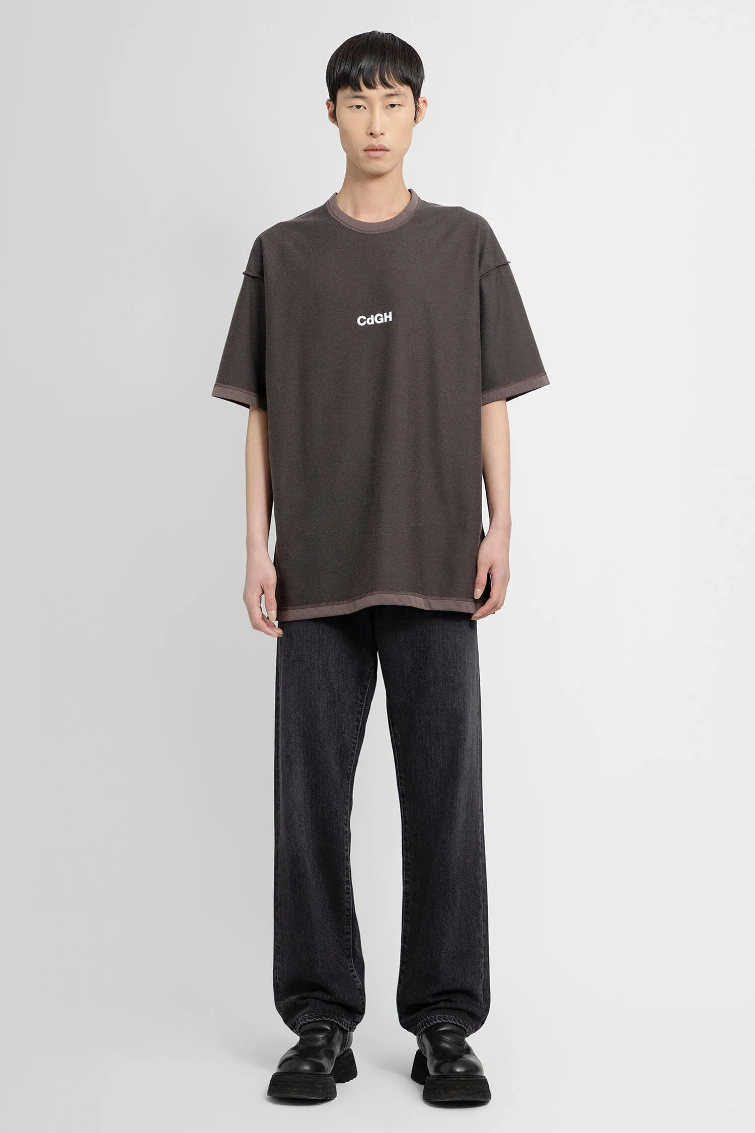 COMME DES GARCONS HOMME MAN BROWN T-SHIRTS & TANK TOPS