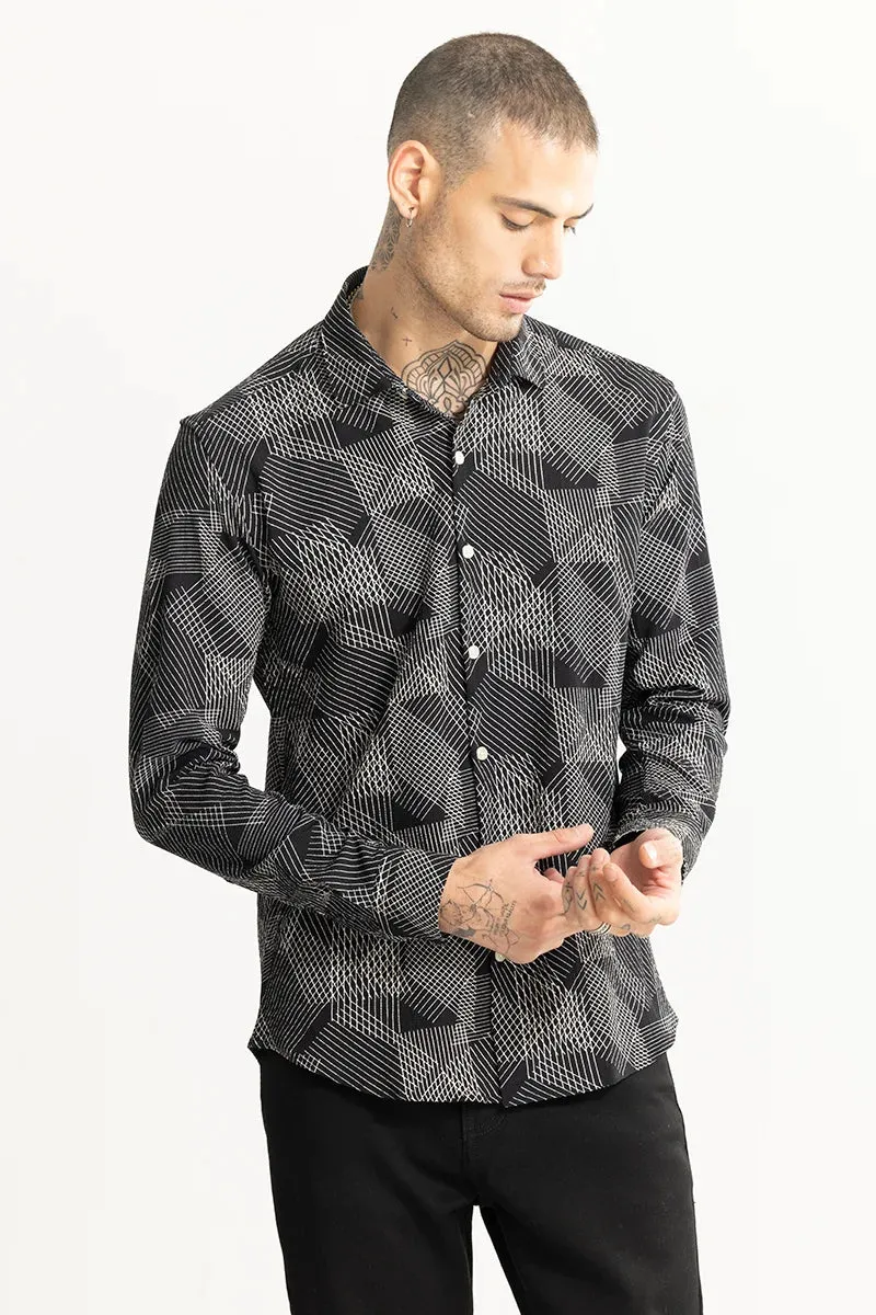 Conceptual Shape Black Shirt