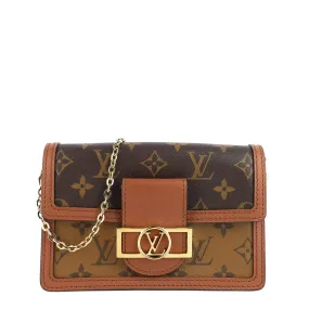 Dauphine Chain Wallet Reverse Monogram Bag