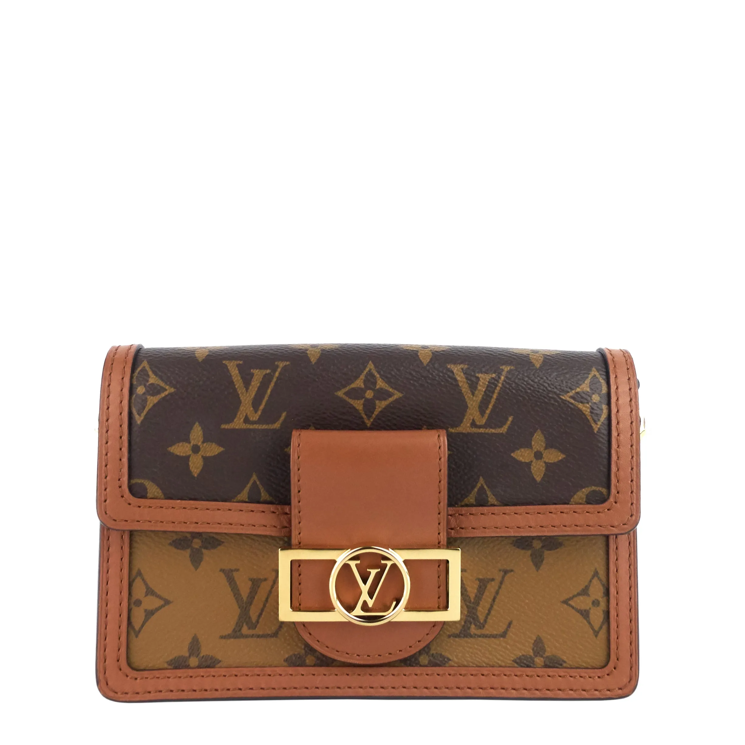 Dauphine Chain Wallet Reverse Monogram Bag