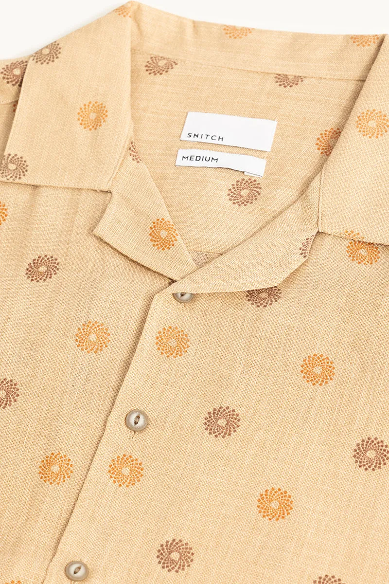 Diamond Circle Beige Shirt