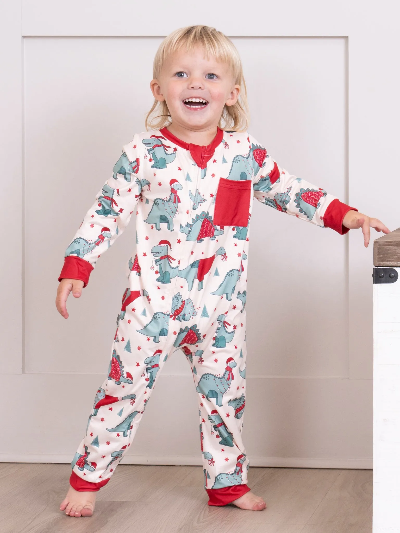 Dinosaur Dreams Christmas Sleeper Pajamas