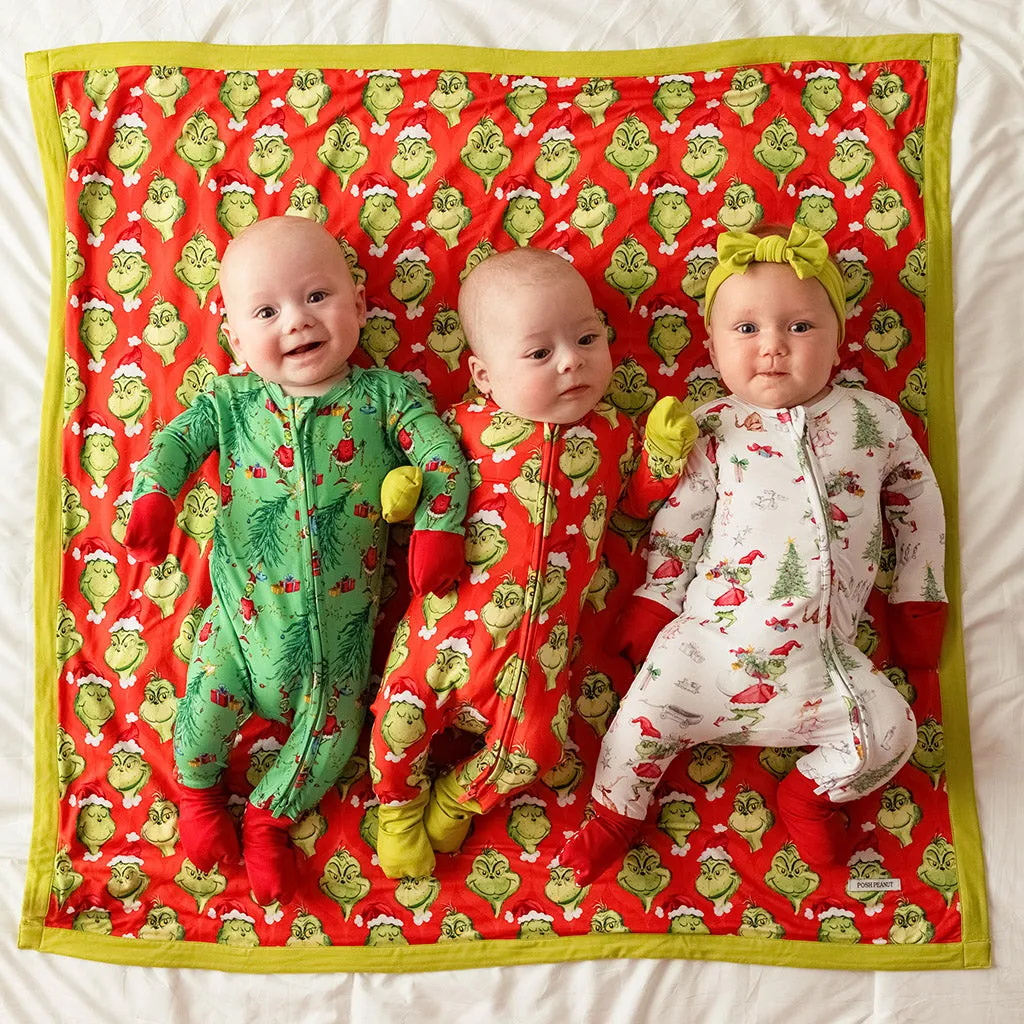 Dr. Seuss The Grinch & Mr. Grinch Luxette Patoo Blanket