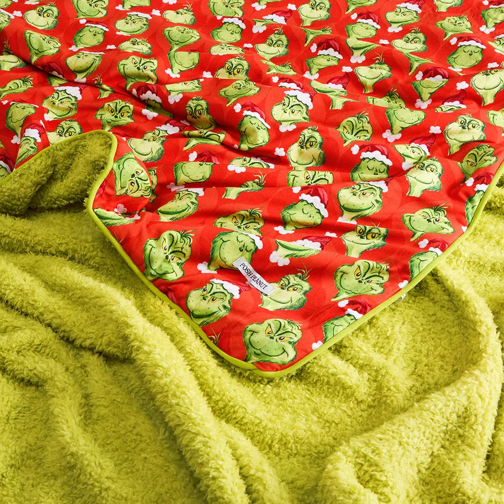 Dr. Seuss The Grinch Luxe Plush Patoo Blanket