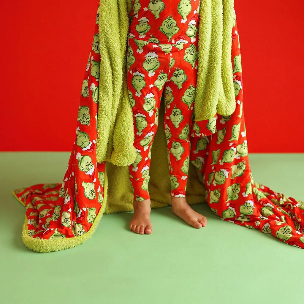 Dr. Seuss The Grinch Luxe Plush Patoo Blanket